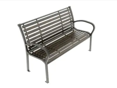 Park Bench Free low-poly 3D model