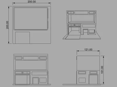 2 storey Diorama Garage  Diecast Garage  1 64 scale 3D print model