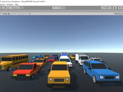 Low Poly Cars Pack Low-poly 3D model