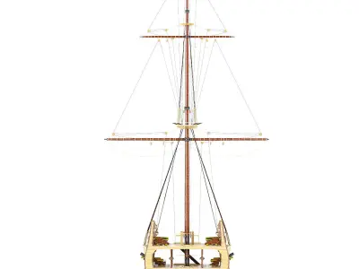 San Giovanni Battista ship cut 3D model