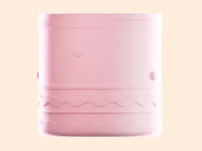 Rabbit Pencil Jar 3D print model