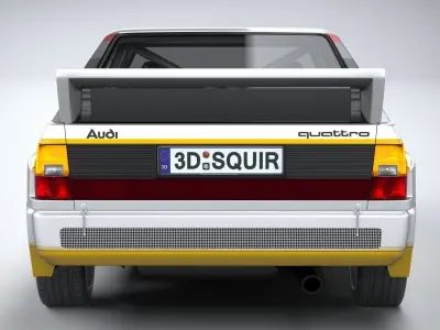 Audi Sport Quattro Rally 1985 3D model
