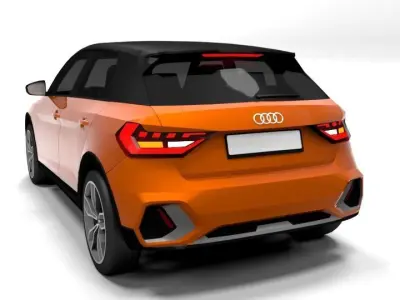 AUDI A1 CITY CARVER Low-poly 3D model