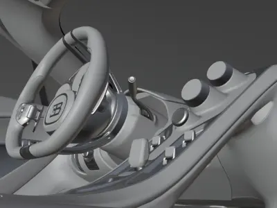 2025 Bugatti Tourbillion - Ready for Animation 3D model