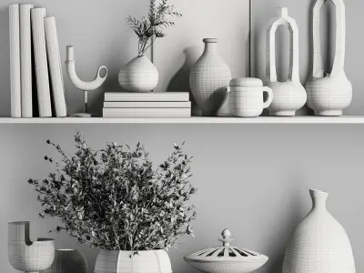 Decorative set047 3D model