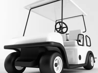 Golf Cart Vray 3D model