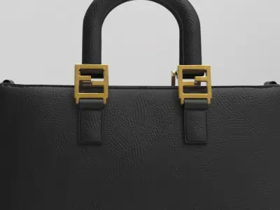 Handbag 3D model person satchel bag 3D model