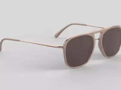 Zurich Eyewear Glasses Low-poly 3D model