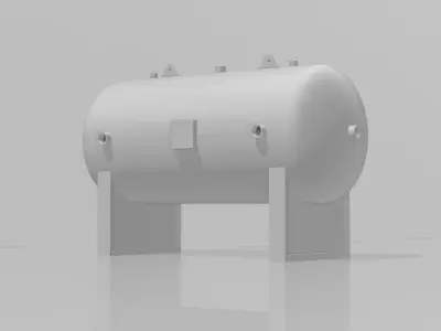 pressure vessel tank 3D print model