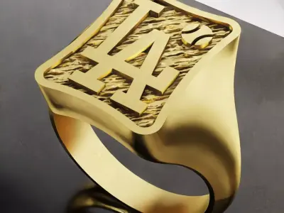 Los Angeles Dodgers Baseball Fans Rings 3D Print Models 3D print model