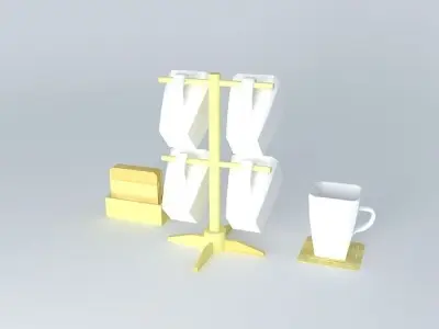 ASSORTED BAMBOO ITEMS 2 Free 3D model