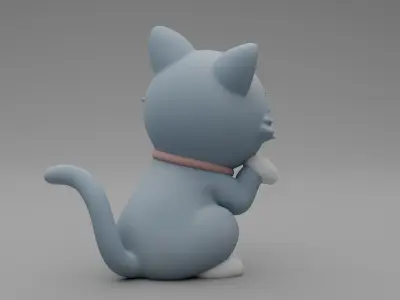 Cat toy Low-poly 3D model