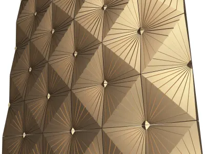 3D Wall Panel 07 Low-poly 3D model