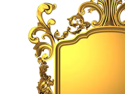 carved frame 3D model 66