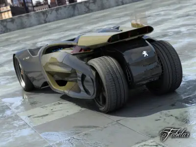 Peugeot Concepts 1 2 0 3D model