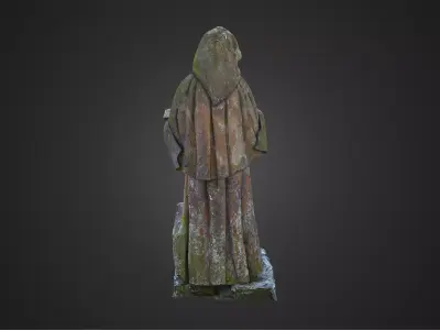 Saint Antonius - Anthony the Great - Statue 3D model