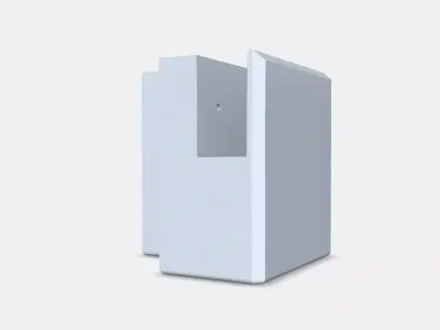 LERHYTTAN Corner leg for decorative plinth 1 Low-poly 3D model