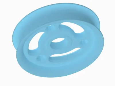 Stylish Tricycle Wheel Rim 3D print model