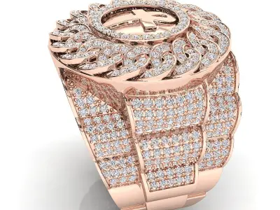 Big fancy mans ring 3D print model