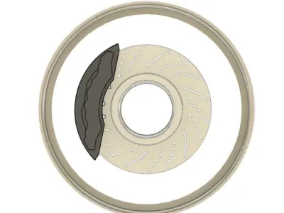 3d printable RZ-103 Lexani wheels 3D print model