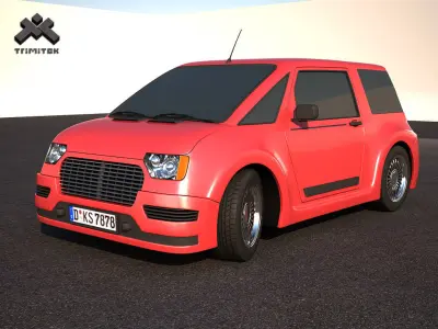 Generic No Brand City Car 3D model