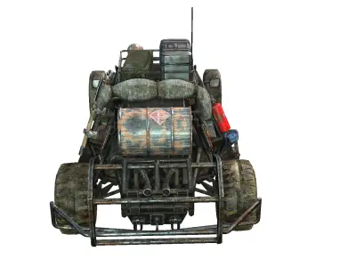 Doomsday Buggy Low-poly 3D model