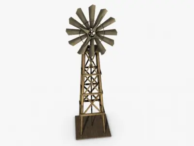 Old windmill 3D model