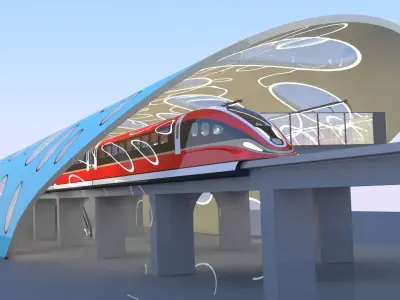 Maglev station 2023 II 3D model