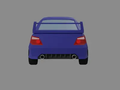Low Poly car Low-poly 3D model 38