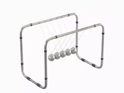 Newton Cradle 01 3D model