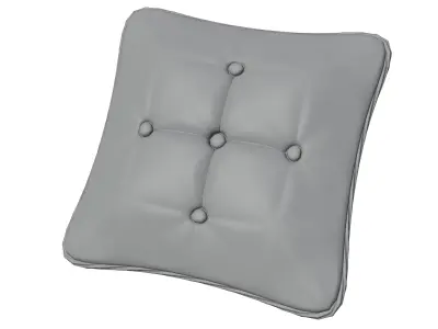 Leather cushion detailed 3d model Free 3D model