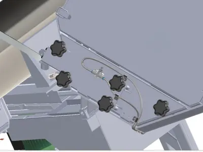 Horizontal Band Saw Construction Project 3D model