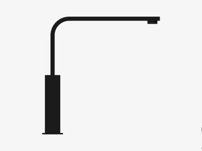 Sink Mixer - Luxury - Round Low-poly 3D model