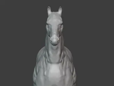 Horse realistic 3D model