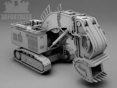 Mining Excavator 3D print model