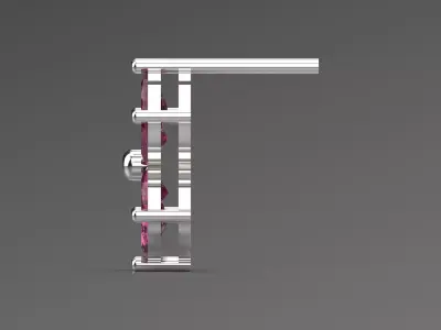 3D File for Marquise Gemstone Flower Stud Earring je0084 3D print model