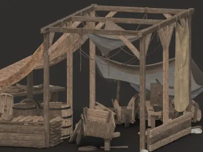 medieval  Low-poly 3D model
