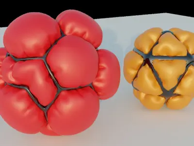Organic Spheres 3D model