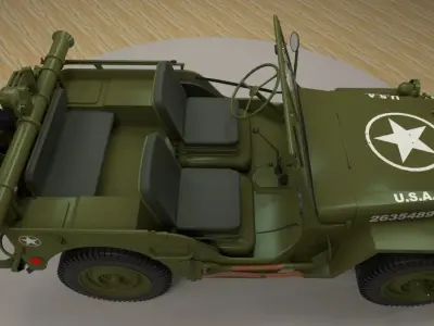 Willys military vehicle 3D model