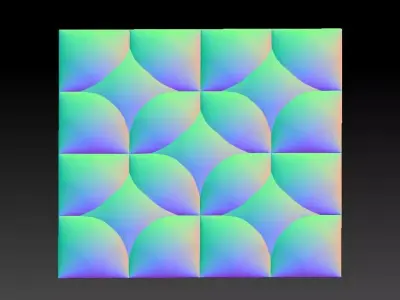 3D WALLPANEL 600MM x 600MM 3D model