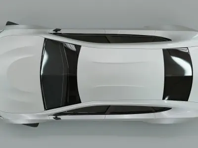 Generic 4 door V8 Sports Car 3D model