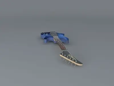 Kramer Nightswan with lighting bolt graphics Free 3D model