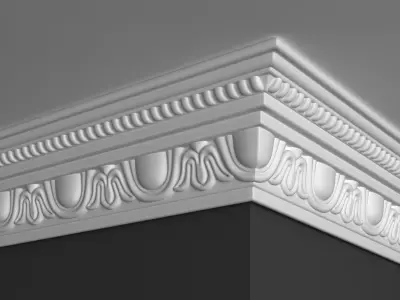 Cornice Moulding 3D model 3D model