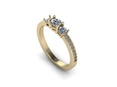Jewelry Ring 3D print model 4