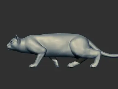 Cats Figurines statue sculpture 3D Print Model  3D print model