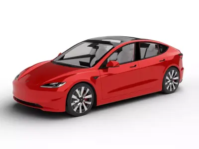 Tesla Model 3 Plus 2026 3d model 3D model
