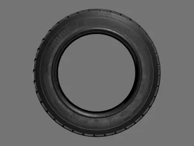 Generic low poly tyre Low-poly 3D model