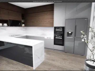  3D Interior Walkthrough and Interactive Unreal Engine 4 - Low-poly 3D model