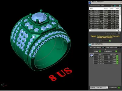 Luxury Men Rings Designs 4MR056 3D print model