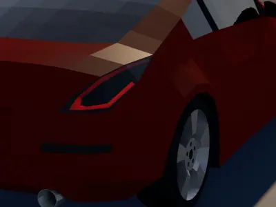 Nissan 350Z Low-Poly Free 3D model